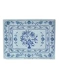 Blue Delft Tempered Glass Cutting Board / Kitchen Decor