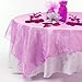 OurWarm® Mint Green Organza Table Overylay Cover Square 72