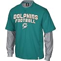 Miami Dolphins Splitter Layered Long Sleeve T-Shirt