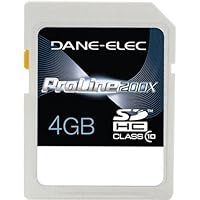 Dane Electronics 4 GB SDHC Flash Memory Card, DA-SD1004G-C
