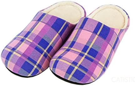 Home Slippers (M, Orchid Tartan)