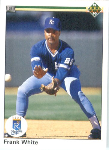 1990 Upper Deck # 382 Frank White Kansas City Royals Baseball Card