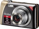 Rollei Flexline 140 Digitalkamera (10 Megapixel, 4-fach opt. Zoom, 7,6 cm (3 Zoll) Display, 30 mm Weit-Winkel-Objektiv) kaffee - 