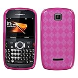 TPU Hot Pink Argyle Silicone Skin Gel Cover Case For Motorola Theory WX430