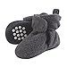 Luvable Friends Unisex Baby Cozy Fleece Booties, Charcoal Heather, 12-18 Months