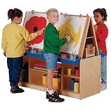 Jonti-Craft 0294JCWW004 4 STATION ART CENTER - PURPLE