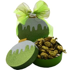 Green Christmas Tree Ornament Gift Box of Candy Treats