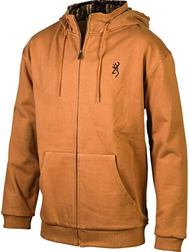 Browning Men's Thermal Lined Hoodie Tobacco Brown (Large)