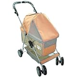 Deluxe Pet Stroller - Orange