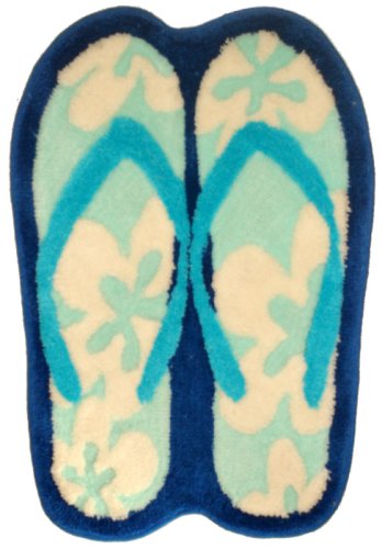 SLIPPER RUG/MAT - NAVY BLUE - ISLAND DECOR