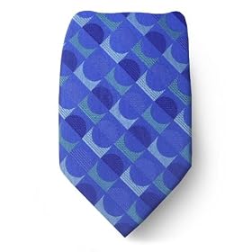Mens BCBG Designer Silk Tie - Blue Gray