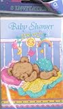 Baby Shower - 8 Invitations - Bedtime Bear Theme