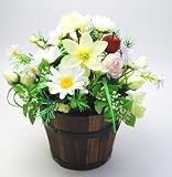 光る花とデージーのカントリーアレンジ 光触媒