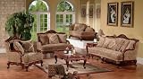 Traditional Formal Victorian and Parisian Style 6 PC Living Room Group