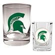 Michigan State Spartans NCAA Rocks Glass And Shot Glass Set by Great American Products