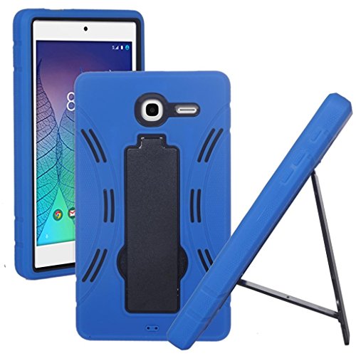 Alcatel OneTouch Pop 7 [ LTE ] / 9015W (T-Mobile) {NFW} Premium Rugged Tough Hybrid Dual Layer Heavy Duty Kickstand Case (HVD Blue)