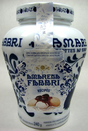 Amarena Fabbri Wild Cherries in Syrup 600gr Crock by Fabbri