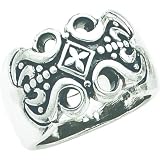 Sterling Silver Gothic Band Sz 10