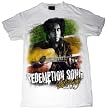Bob Marley Redemption Song White Mens T-shirt
