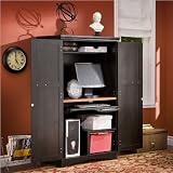 South Shore Furniture Gascony Collection Computer Armoire, Spice Wood and Ebony South Shore Furniture Gascony Collection Computer Armoire, Spice Wood and Ebony