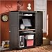 South Shore Furniture Gascony Collection Computer Armoire, Spice Wood and Ebony