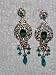 Bollywood Design Silver Gold Plated with Turquoise Beads