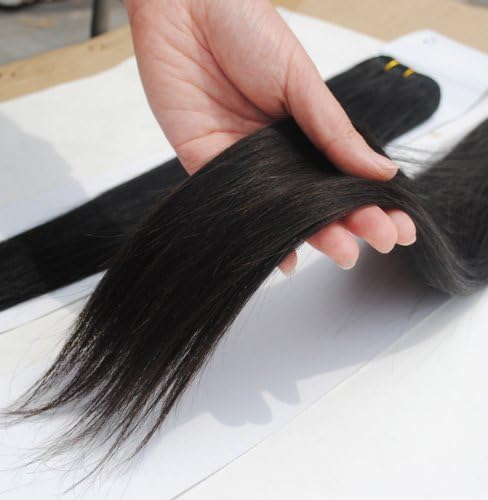 1688 Hair 16" Straight Indian AAAA Remy Full Head 100% Human Hair Weave Weft Extensions 100g