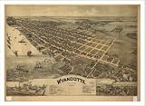 Historic Wyandotte, Michigan, c. 1896, Town View Map (M) (WS)