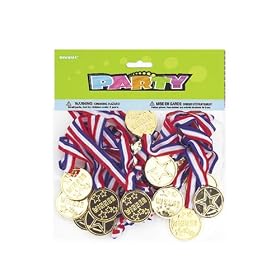 Pack Of 24 Loot Bag Favour Winners Medals