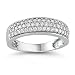 10k White Gold Pave Diamond Anniversary Band (1/2 cttw, I-J Color, I1-I2 Clarity)