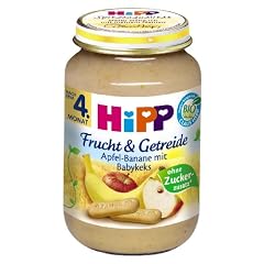 Hipp Apfel-Banane mit Babykeks, 6-er Pack (6 x 190 g) - Bio