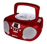 from Groov-e Groov-e GVPS713RD Boombox Portable CD Player with Radio - Red Model GVPS713RD