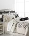 Martha Stewart Collection Moonlight Silhouette Sheet Set, Queen Black Beads
