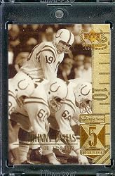 1999 Upper Deck Century Legends # 5 Johnny Unitas San Diego Chargers Football Card- Mint Condition - Shipped In Protective ScrewDown Case!