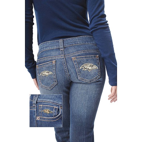 Touch By Alyssa Milano Baltimore Ravens Women's Denim Jeans