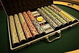 Pokerkoffer 1000 Laser Pokerchips, Poker Komplett Set