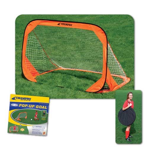 Champro Pop Up Goal (Orange, 6 x 4-Feet)