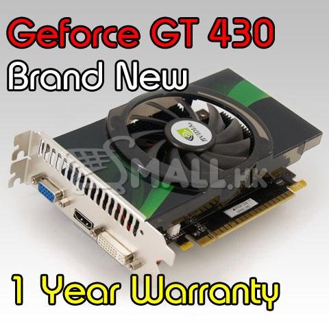 nVIDIA GeForce GT 430 Card HDMI/DVI/VGA