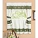 Achim Home Furnishings 58-Inch by 24-Inch Berkshire Embellished Cottage Topper with 58-Inch by 36-Inch Swaggers for Windows