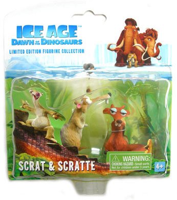 ice age 3 dawn of the dinosaurs scrat scratte figure set cheap price