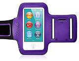 CrazyOnDigital Ionic Active Sport Armband Case for Apple iPod Nano 7G (Purple)