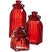 3 Piece Jar Set Color: Red