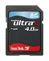Sandisk Ultra II SDHC 4GB SD Memory Card (SDSDH-4096, BULK Static Pack, No Reader)
