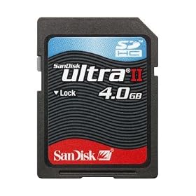 Sandisk Ultra II SDHC 4GB SD Memory Card (SDSDH-4096, BULK Static Pack, No Reader) by SanDisk