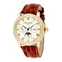 Pere de Temps Unisex 3011 Genese Mundial Automatic Mechanical WatchStainless Steel with Yellow Gold Overlay
