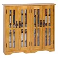 Wall Mountable Multimedia Storage Cabinet - Oak
