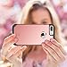 E LV Case for iPhone 8 Plus iPhone 7 Plus Case Shock-Absorption High Impact Resistant Rugged Hybrid Armor Protection Defender Case Cover for Apple iPhone 8 Plus iPhone 7 Plus [Rose Gold/Black]