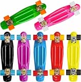 EDGE RETRO SKATEBOARD by TBF - complete plastic cruiser skate board (BROWN)