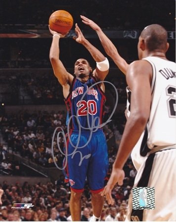 Allan Houston Autographed/Hand Signed New York Knicks 8x10 Photo