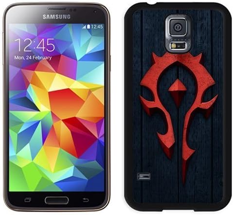 Durable Galaxy S5 Case,DIY I9600 Case Design with World Of Warcraft Horde Samsung Galaxy S5 SV I9600 Phone Case in Black